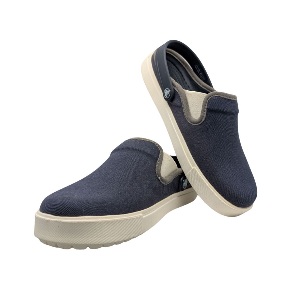 Crocs Navy CitiLane Canvas Clog Womens 7